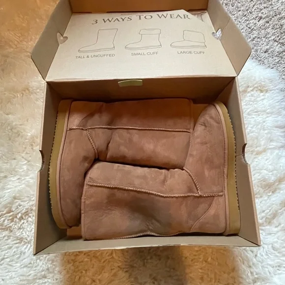 Cozy Tan Winter Boots for Women - Picture 2 of 3